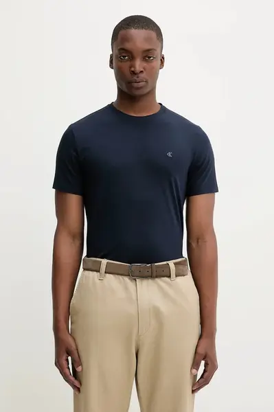 Tričko Calvin Klein pánské, tmavomodrá barva, LV04LC240G