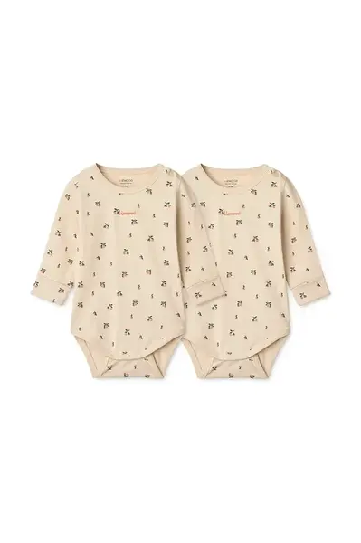 Kojenecké body Liewood Yanni Grow Printed LS Bodystocking 2-Pack LW20064