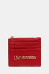 Peněženka Love Moschino dámská, červená barva, JC5704PP1NLD0500