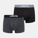 Boxerky Levi's 2-pack černá barva, 37149-1126