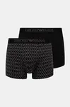 Boxerky Emporio Armani Underwear 2-pack pánské, černá barva, EM001014 AF10797