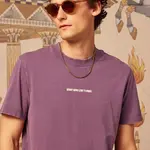 Bavlněné tričko Medicine pánské, fialová barva, s potiskem