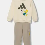 Dětská tepláková souprava adidas béžová barva, JL9175