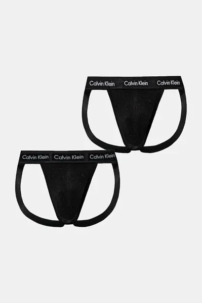 Jockstrapy Calvin Klein Underwear 3-pack černá barva, 000NB3363A