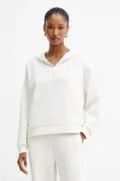 Mikina Armani Exchange dámská, béžová barva, s kapucí, hladká, XW000980 AF16111