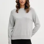 Vlněný svetr MM EBANO dámský, šedá barva, 2526366148600