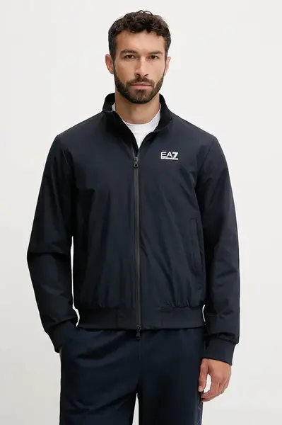 Bunda EA7 Emporio Armani tmavomodrá barva, přechodná, PNFZZ.8NPB20