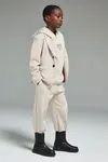 Dětská mikina Emporio Armani béžová barva, s kapucí, s aplikací, EB000835 AF16254
