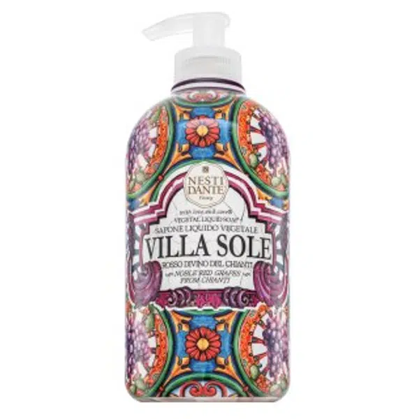 Nesti Dante Villa Sole tekuté mýdlo Vegetal Liquid Soap Rosso Divino del Chianti 500 ml