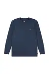Dětské tričko s dlouhým rukávem Levi's LS GRAPHIC TEE SHIRT tmavomodrá barva, 9EC706