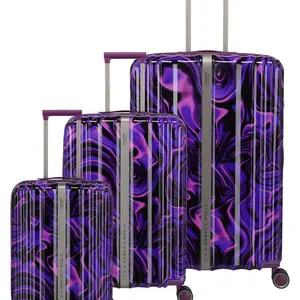 Sada cestovních kufrů Travelite Lascana Edition S,M,L Purple Swirl