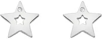 Hot Diamonds Stříbrné hvězdičkové náušnice s pravými diamanty Amulets DE587