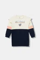 Dětské bavlněné šaty Guess tmavomodrá barva, mini, K5YK06 KA6R4