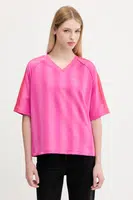 Tričko adidas Originals Linear Tee dámské, fialová barva, JW6021