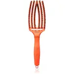 Olivia Garden Fingerbrush Boar & Nylon kartáč na vlasy s nylonovými a kančími štětinami Dolce Vita Orange Spritz 1 ks
