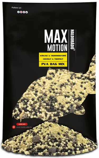 Haldorádó vnadící směs max motion pva bag mix 600 g - kokos tygří ořech