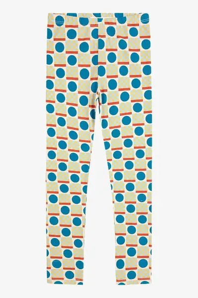 Dětské legíny Bobo Choses Geometric Scacs zelená barva, 225AC061