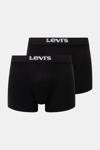 Boxerky Levi's 2-pack pánské, černá barva, 37149.0824-005