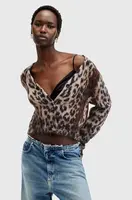 Svetr s vlnou AllSaints WICK černá barva, W024KB