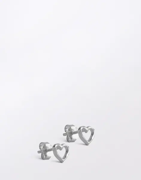 ENAMEL Copenhagen Studs, Organic Heart 925S/M