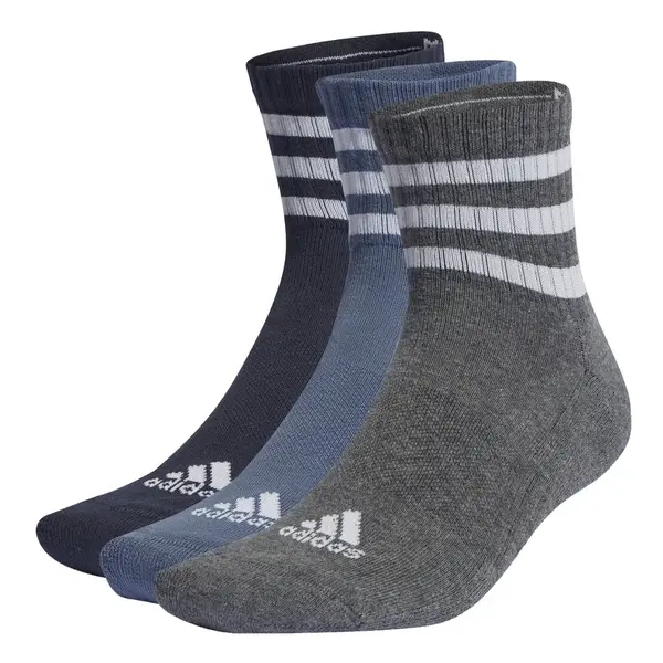 adidas 3-Stripes Cushioned Sportswear Low-Cut Socks 3 Pairs XS