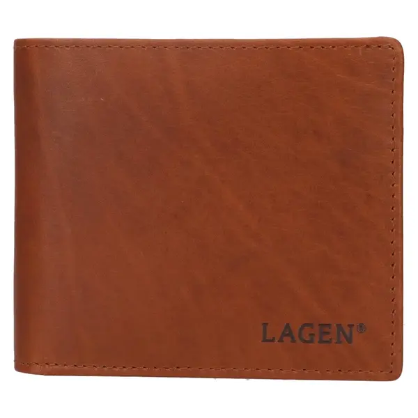 Pánska kožená peňaženka Lagen Clovis - hnedá