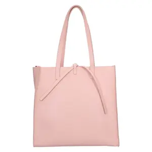 Dámská kožená 2v1 kabelka Facebag Liana - růžová