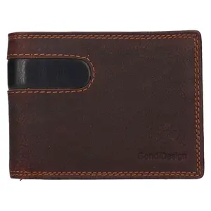 Pánská kožená peněženka SendiDesign Didier - hnědá