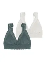 Dorina Podprsenka  zelená / biela