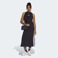 adidas Essentials 3-Stripes Long Racerback Dress XS