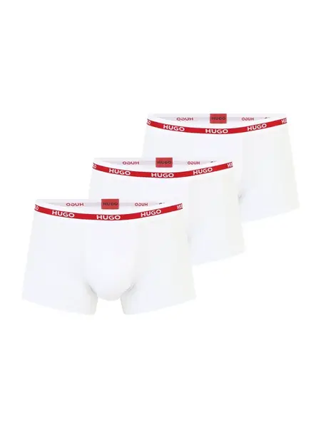 HUGO Boxerky  červená / biela