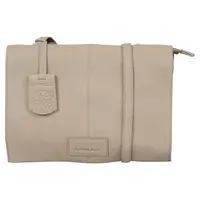Dámská crossbody kožená kabelka Burkely Neola - béžovo-šedá