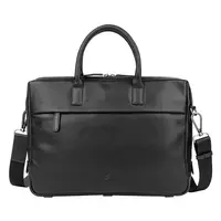 Pánská kožená taška na notebook Sparwell Support - černá
