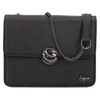 Dámská kožená crossbody kabelka Lagen Pastela - černá