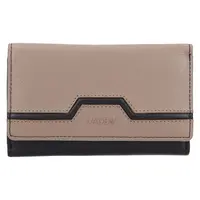Dámská kožená peněženka Lagen Madrea - béžovo-černá