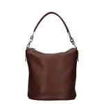 Dámska kožená kabelka Facebag Talma - tmavo hnedá