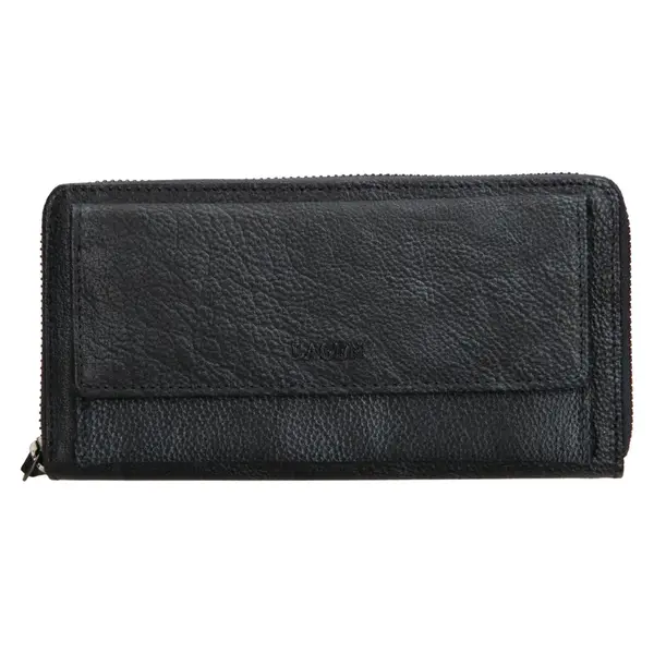 Dámska kožená peňaženka Lagen Maria - modro-čierna