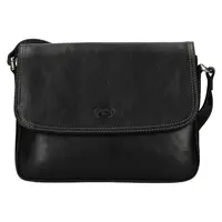 Kožená dámska crosbody kabelka Katana Jarnia - čierna