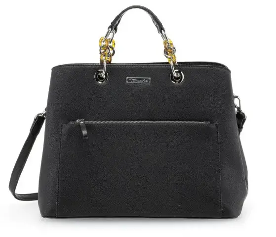 Dámska kabelka Tamaris Renia Business Saffiano - čierna