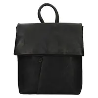 Kožený batoh HGL Town - čierna