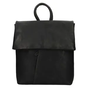 Kožený batoh HGL Town - čierna