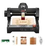 LONGER RAY5 Mini 3.5W Laser Engraver 0.04mm Precision 12000mm/min Speed for Wood/ Acrylic/ Leather/ Metal 130*140mm