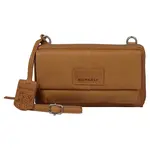 Dámska kožená crossbody kabelka s peňaženkou Burkely Biddy - koňak