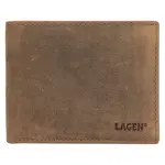 Pánska kožená peňaženka Lagen Cention - hnedá