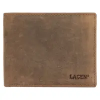 Pánska kožená peňaženka Lagen Cention - hnedá