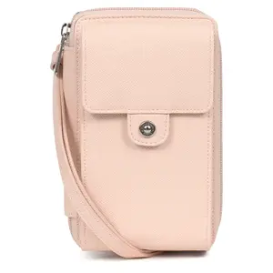 Dámska kabelka na mobil a doklady Hexagona Stella - ružová