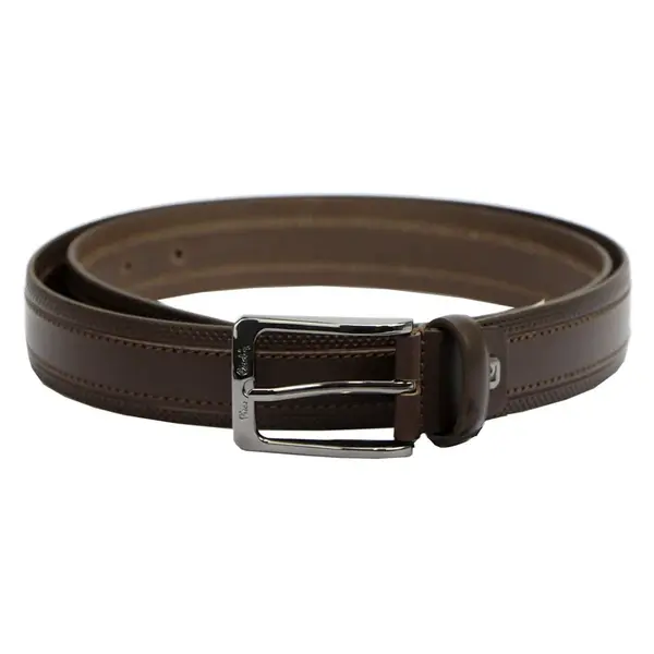 Pánsky kožený opasok Pierre Cardin Milos - tmavo hnedá
