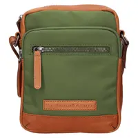 Pánska taška cez rameno The Chesterfield Brand Kaamo - zeleno-hnedá