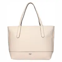 Dámska kožený kabelka Lagen Solange - krémová