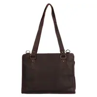 Dámska kožená kabelka Greenwood Roxana - tmavo hnedá